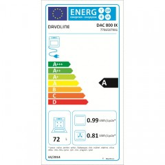Davoline DAC 800 IX Κουζίνα 72lt με Κεραμικές Εστίες Π60εκ. Inox Davoline DAC 800 IX Κουζίνα 72lt με Κεραμικές Εστίες Π60εκ. Inox
